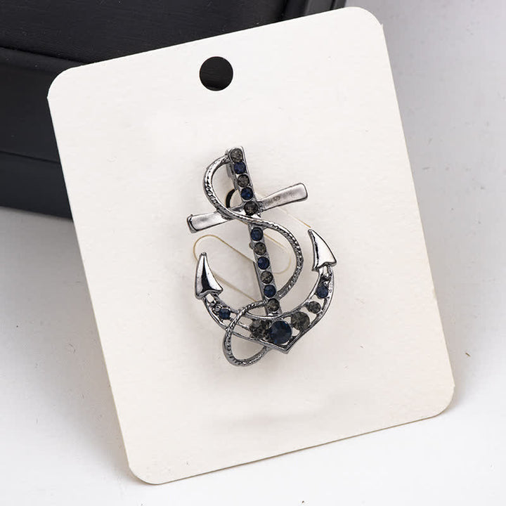 Broche ancre de bateau pour homme