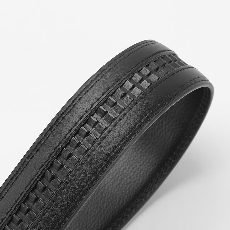 Ceinture en cuir à cliquet automatique Dragon Business pour homme