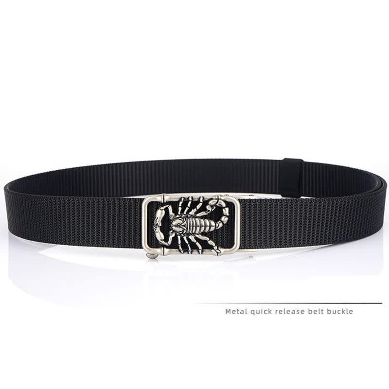 Ceinture simple en nylon pour homme King Scorpion