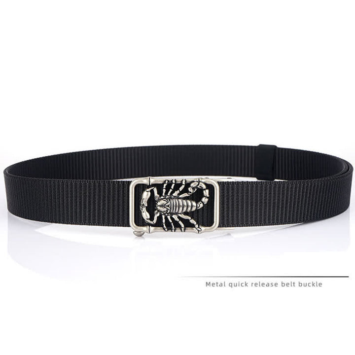 Ceinture simple en nylon pour homme King Scorpion