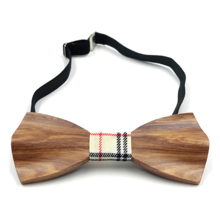 Nœud papillon en bois incurvé 3D élégant pour homme