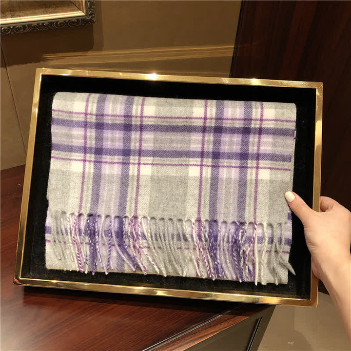 Écharpe unisexe Lamb Edinburgh à carreaux, grande et chaude - #1 - image 2