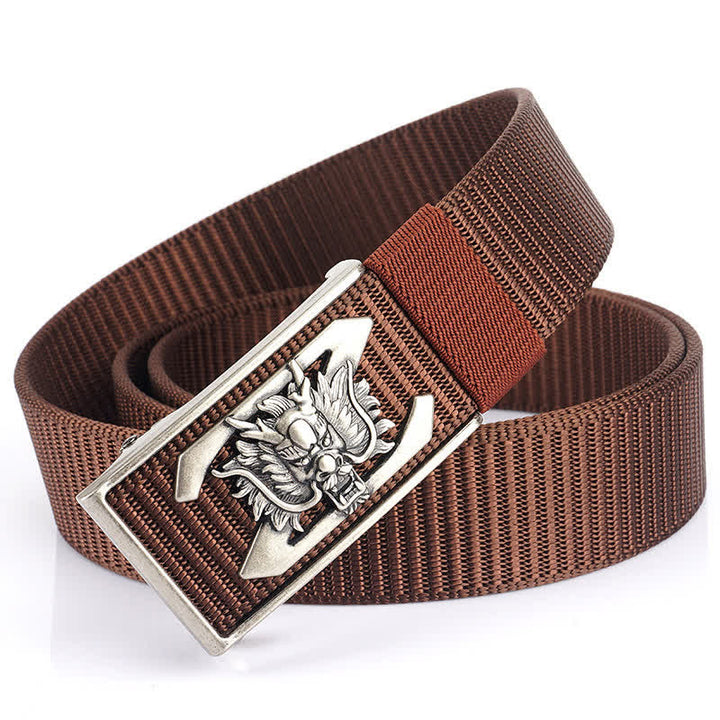 Ceinture en nylon pour homme avec lettre Z et dragon puissant