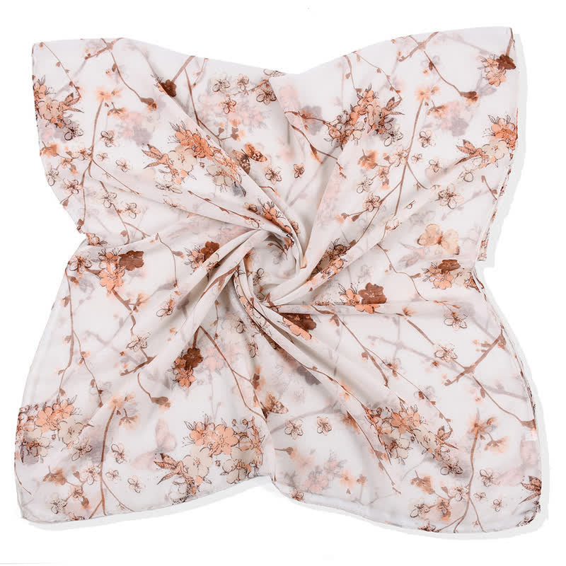 Écharpe longue enveloppante à imprimé floral vibrant et élégant pour femme