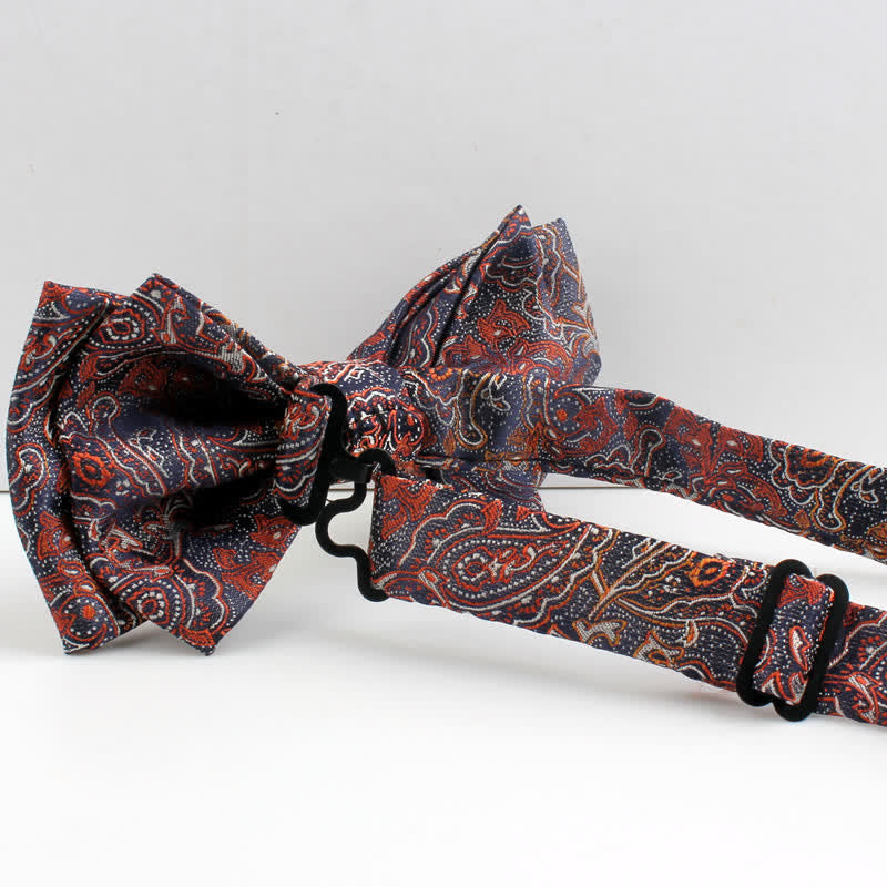 Ensemble de 2 nœuds papillon à motif cachemire néoclassique pour homme