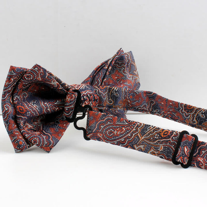 Ensemble de 2 nœuds papillon à motif cachemire néoclassique pour homme