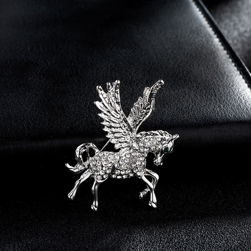 Broche vintage pour homme avec ailes de Pégase