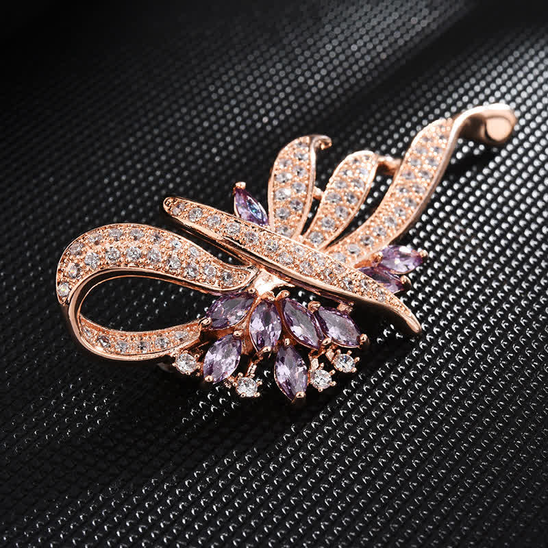 Charmante broche fleur de Bauhinia pour femme