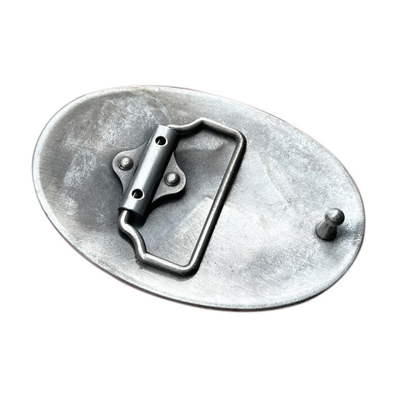 Ceinture en cuir à boucle tribale pour homme avec motif de chef indien