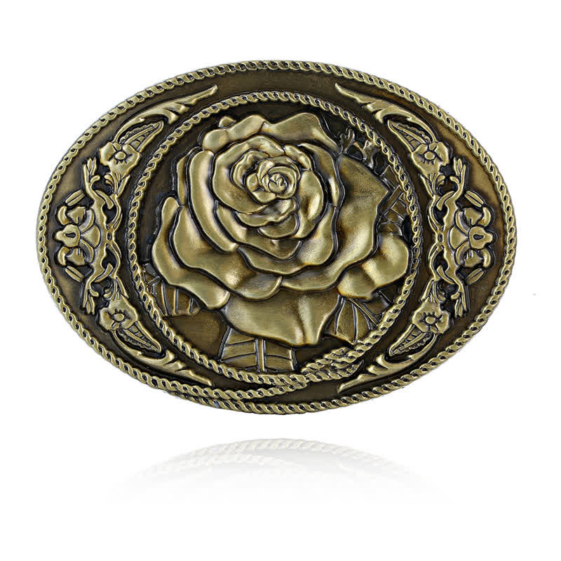 Ceinture en cuir à boucle rose tendance pour homme