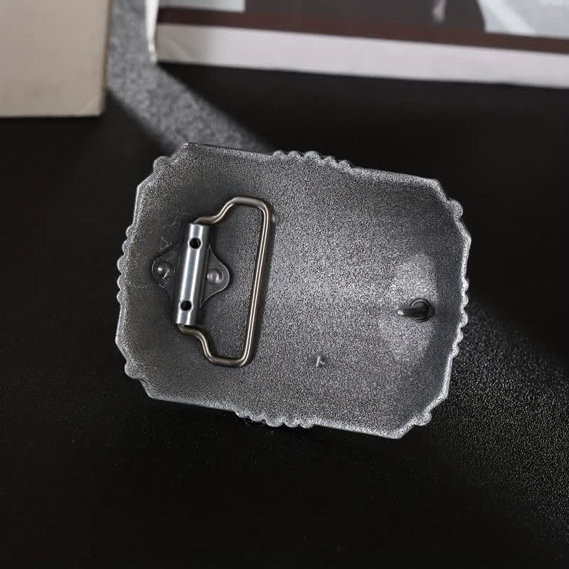 Ceinture en cuir à boucle tête de taureau Longhorn DIY pour homme