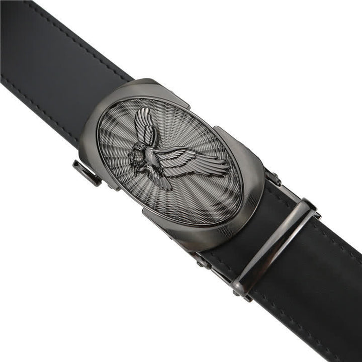 Ceinture en cuir à boucle automatique pour homme Soaring Eagle