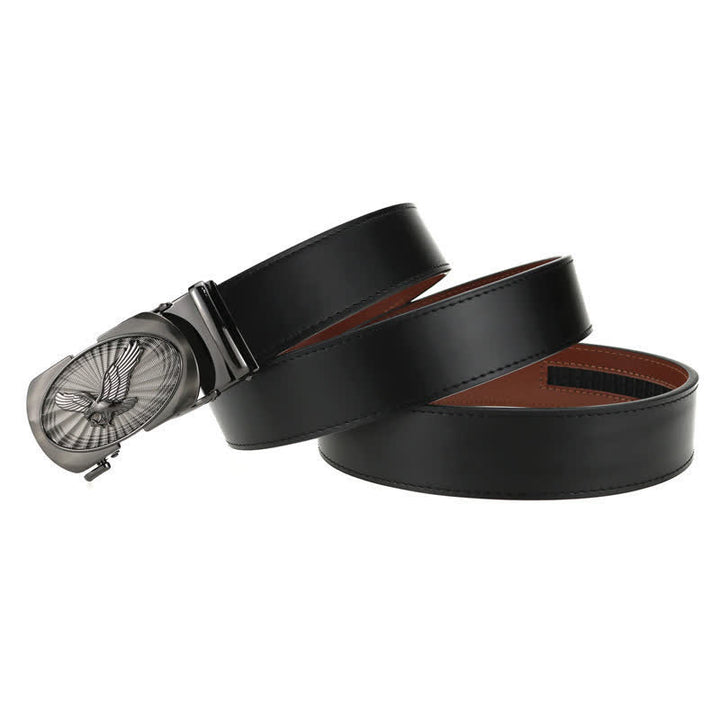 Ceinture en cuir à boucle automatique pour homme Soaring Eagle