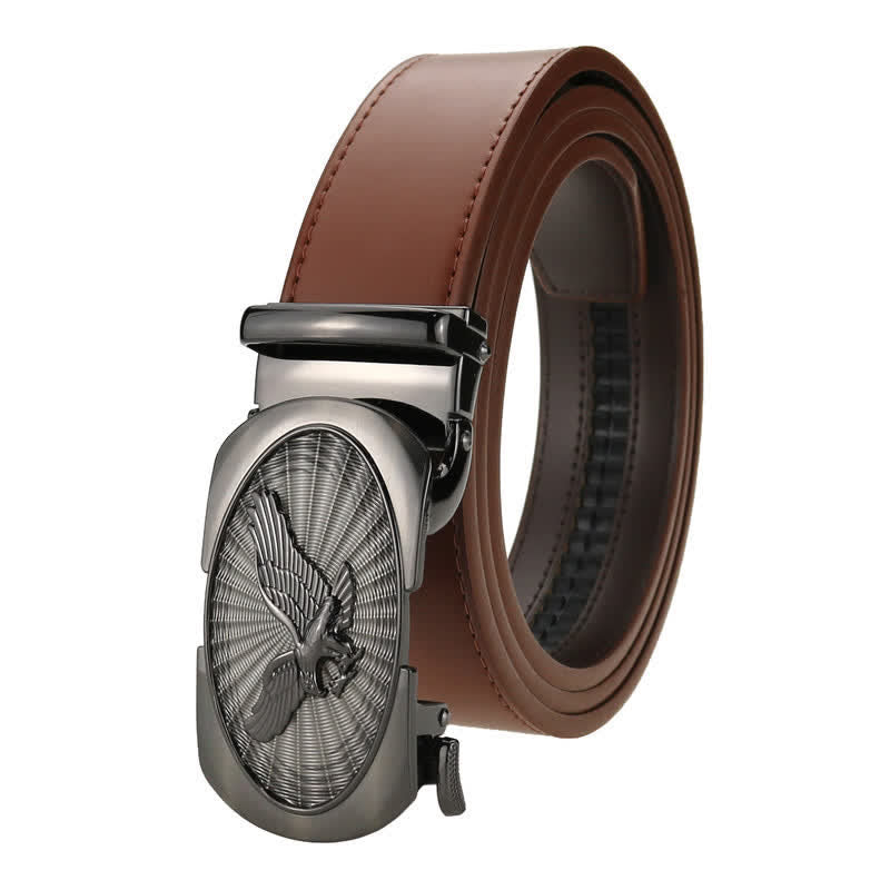 Ceinture en cuir à boucle automatique pour homme Soaring Eagle