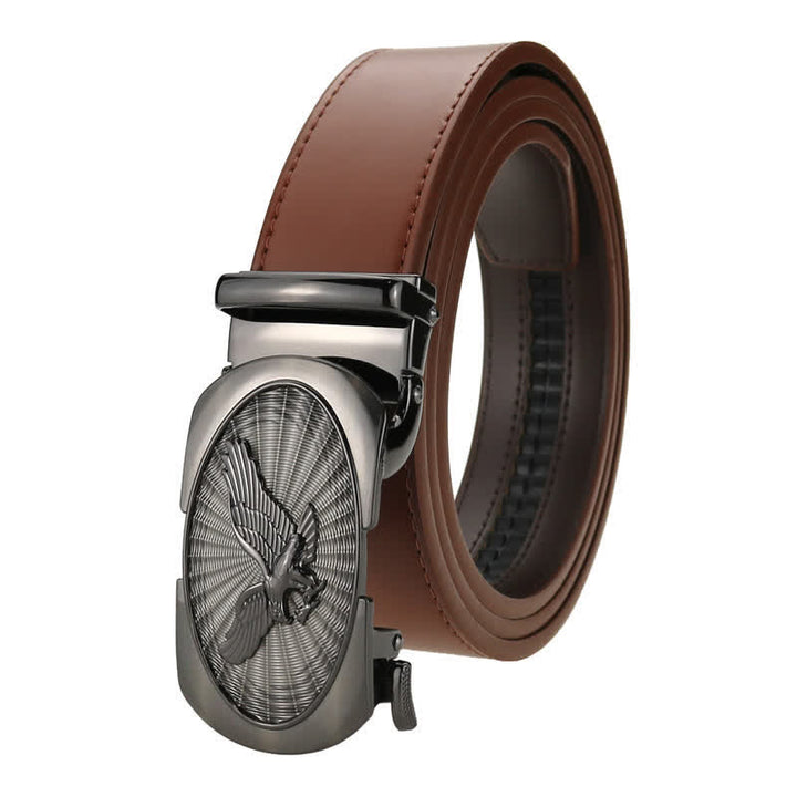 Ceinture en cuir à boucle automatique pour homme Soaring Eagle
