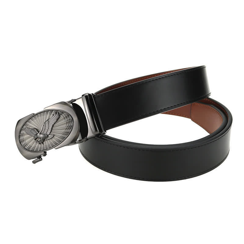 Ceinture en cuir à boucle automatique pour homme Soaring Eagle