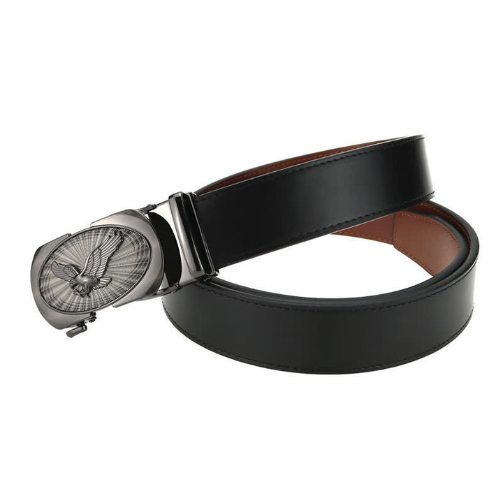 Ceinture en cuir à boucle automatique pour homme Soaring Eagle