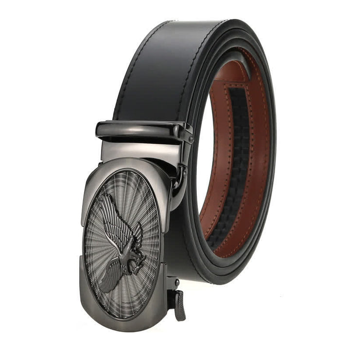 Ceinture en cuir à boucle automatique pour homme Soaring Eagle