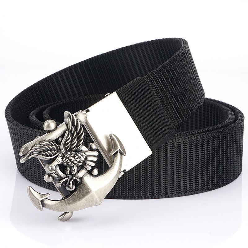 Ceinture en nylon avec ancre d'aigle pour homme