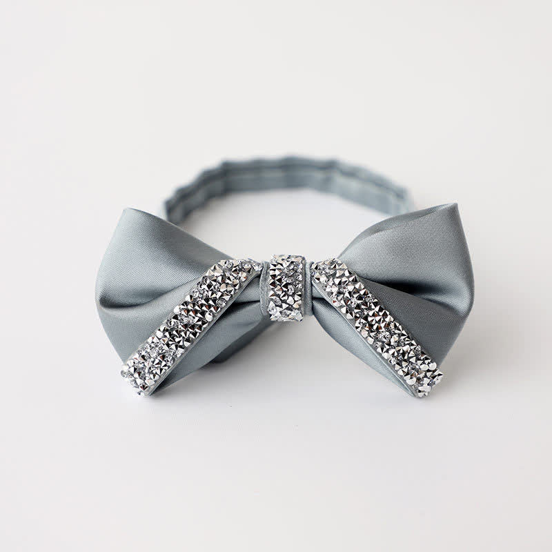 Nœud papillon de mariage en strass scintillant pour homme