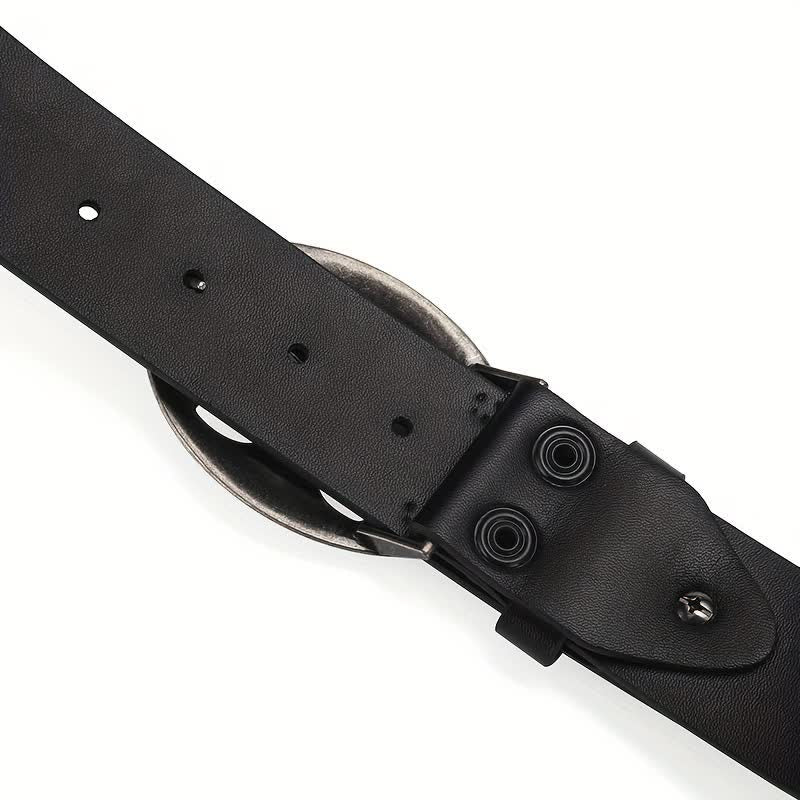 Ceinture en cuir rivetée squelette vintage de style bohème
