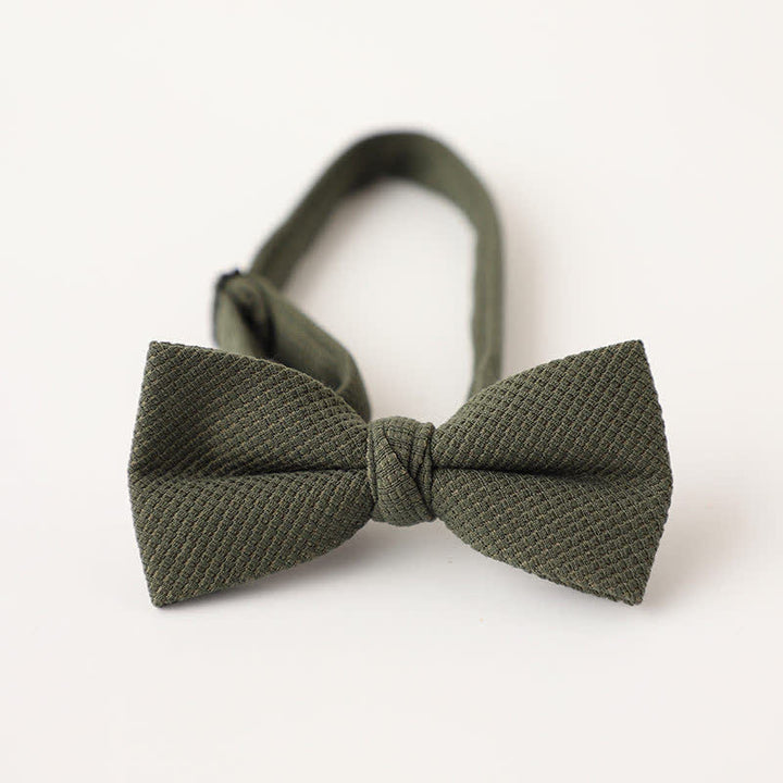 Nœud papillon de couleur unie pour homme à thème Morandi