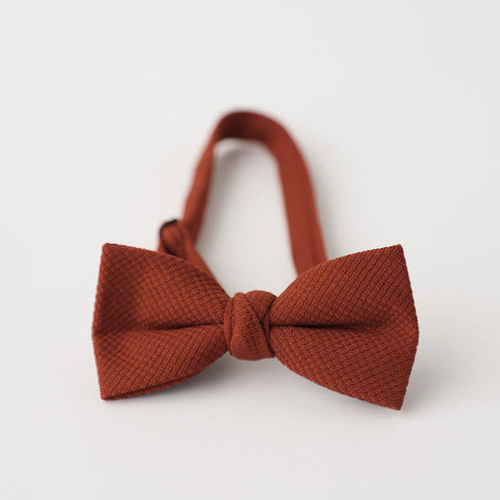 Nœud papillon de couleur unie pour homme à thème Morandi