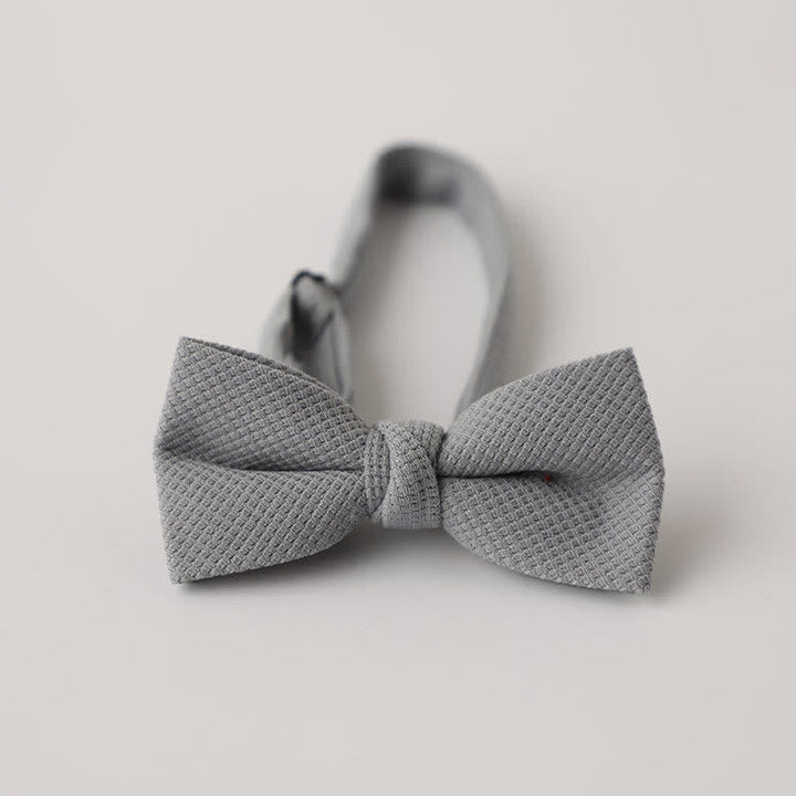 Nœud papillon de couleur unie pour homme à thème Morandi