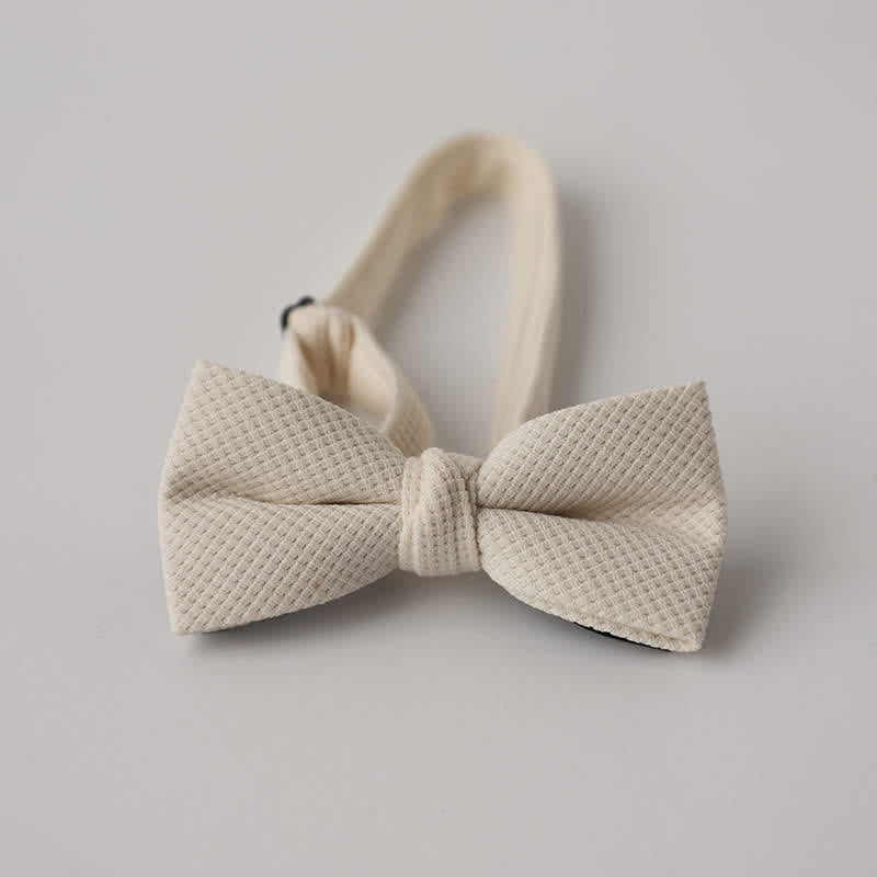 Nœud papillon de couleur unie pour homme à thème Morandi