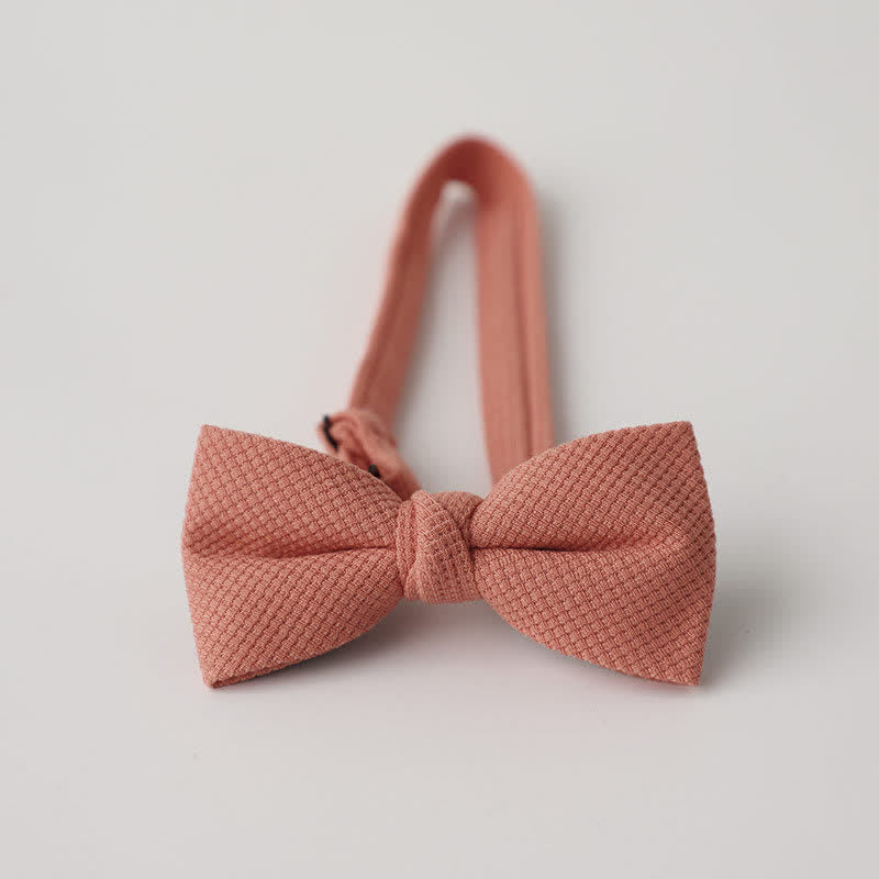 Nœud papillon de couleur unie pour homme à thème Morandi