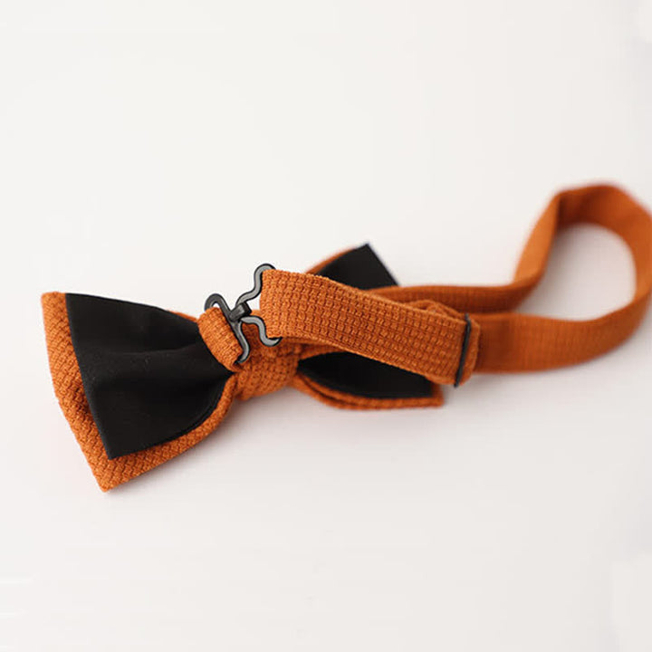 Nœud papillon de couleur unie pour homme à thème Morandi