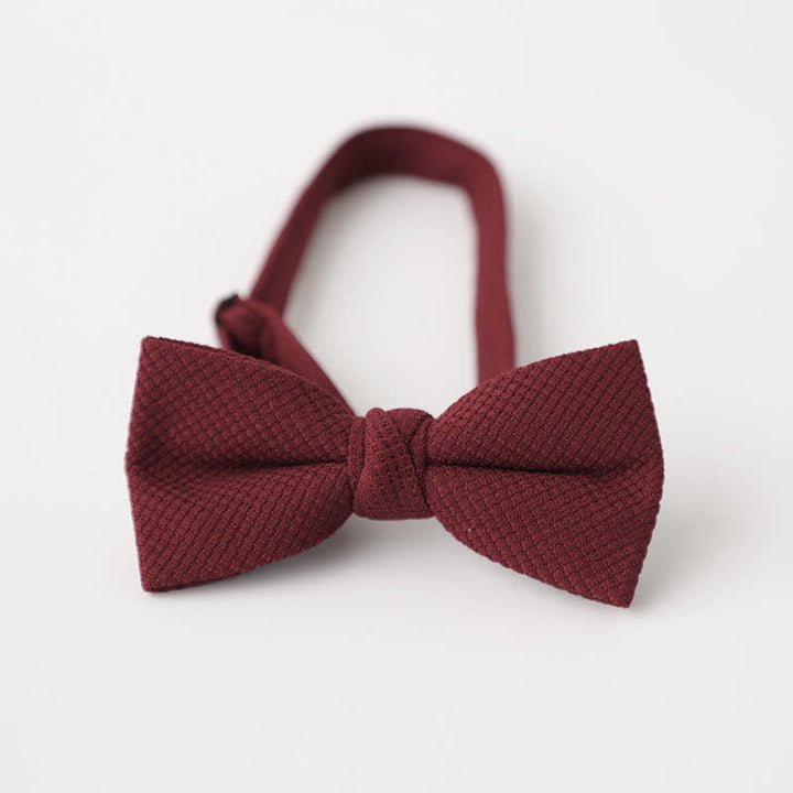 Nœud papillon de couleur unie pour homme à thème Morandi
