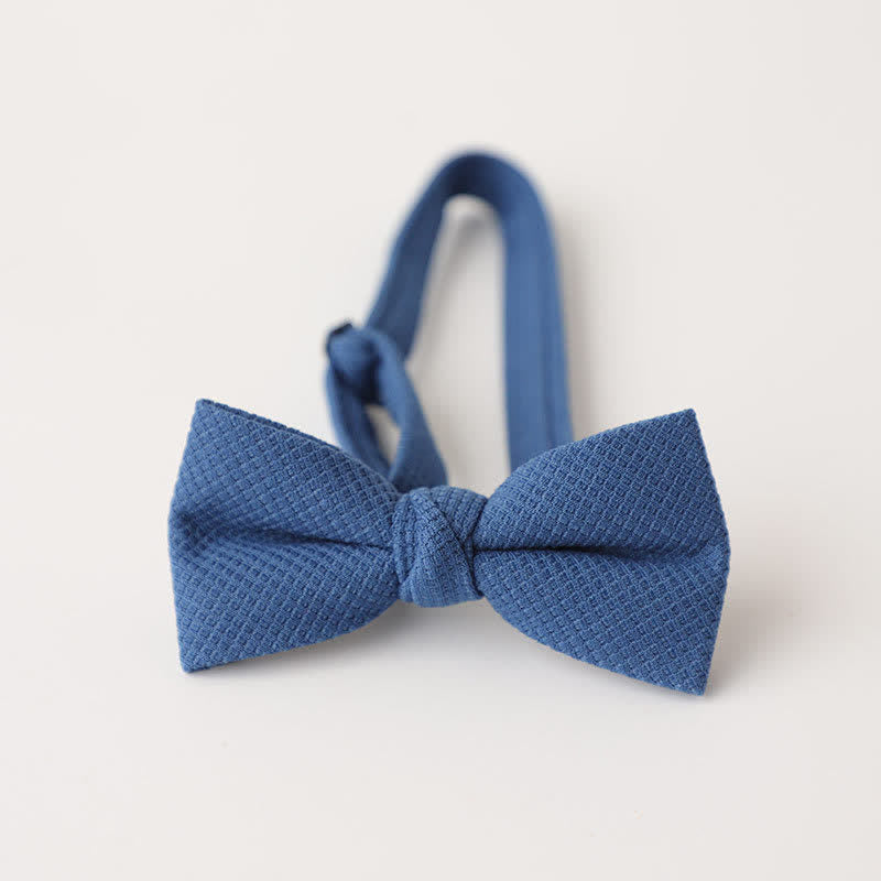Nœud papillon de couleur unie pour homme à thème Morandi