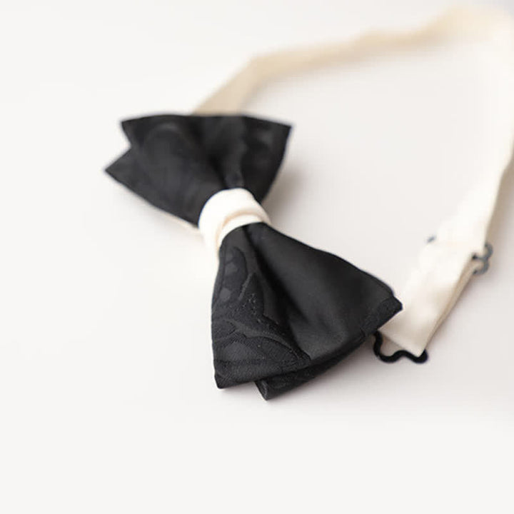 Nœud papillon élégant noir et blanc pour homme