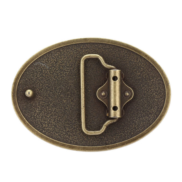 Ceinture en cuir à boucle pour homme avec ailes d'aigle et honneur