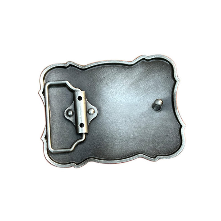 Ceinture en cuir à boucle pour homme avec motif cheval sauvage