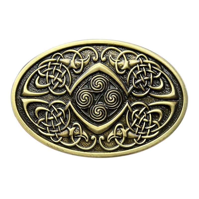Ceinture en cuir à boucle celtique Viking DIY pour homme