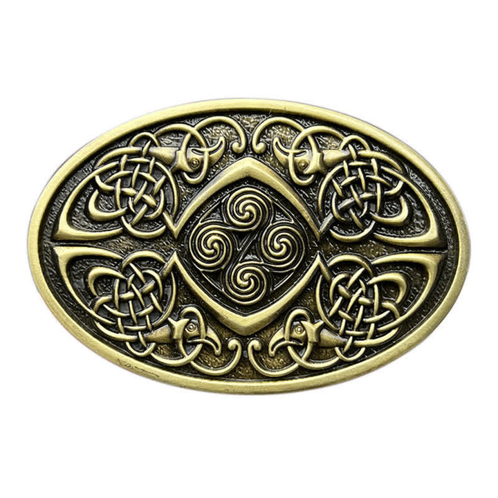Ceinture en cuir à boucle celtique Viking DIY pour homme