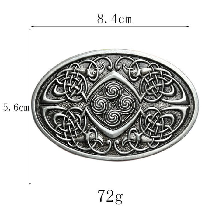 Ceinture en cuir à boucle celtique Viking DIY pour homme