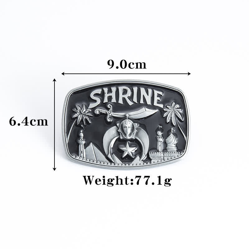 Ceinture en cuir émaillé pour homme, motif sanctuaire franc-maçon