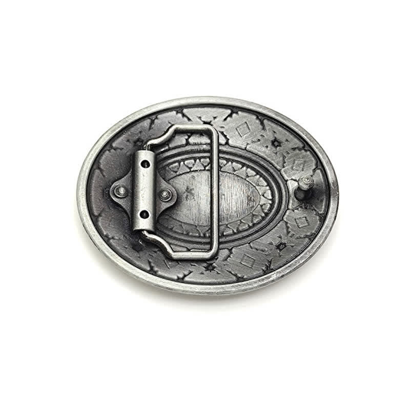 Ceinture en cuir émaillé colorée pour homme, style western