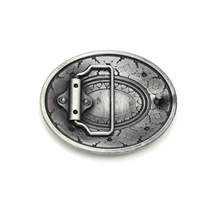 Ceinture en cuir émaillé colorée pour homme, style western