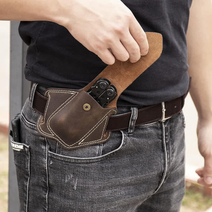 Sac ceinture en cuir pour multi-outils EDC Organizer