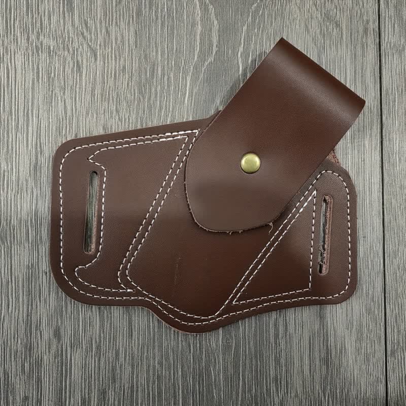 Sac ceinture en cuir pour multi-outils EDC Organizer - Brun - image 2