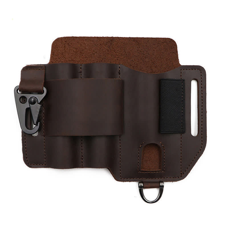 Sac ceinture en cuir multifonction pour outils EDC