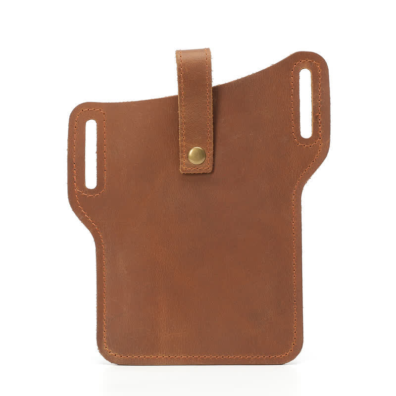 Sac ceinture en cuir rétro pratique pour téléphone portable