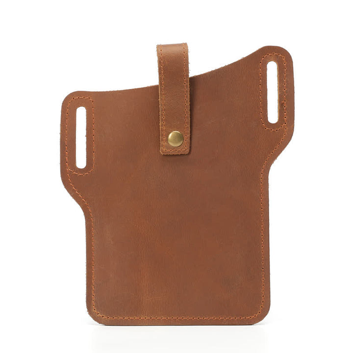 Sac ceinture en cuir rétro pratique pour téléphone portable