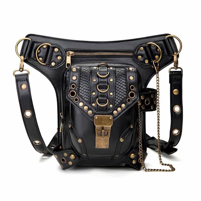 Sac banane Steampunk Holster de cuisse Sac à bandoulière Sac de jambe
