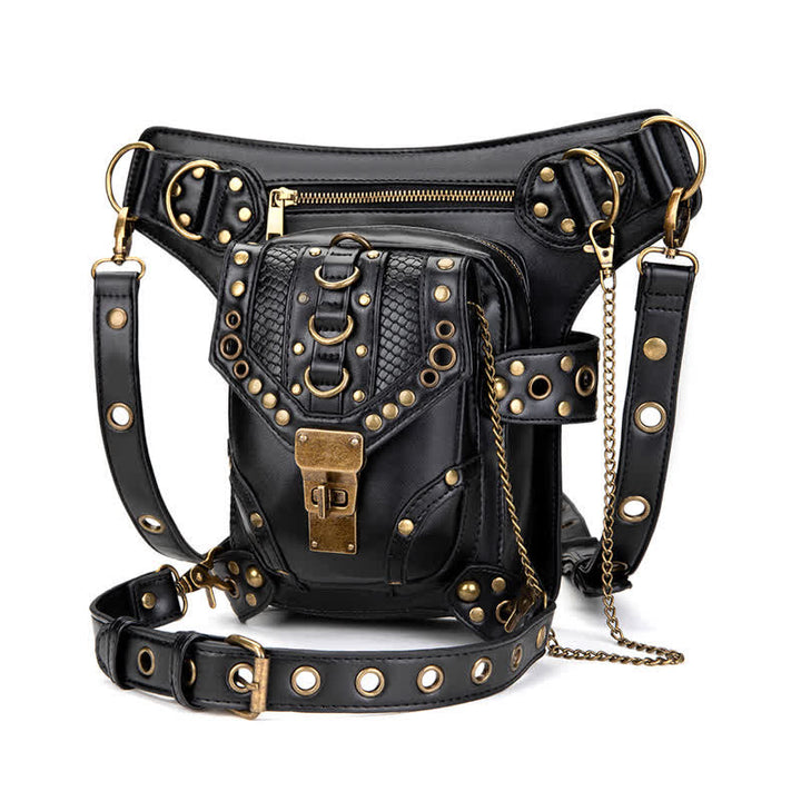 Sac banane Steampunk Holster de cuisse Sac à bandoulière Sac de jambe