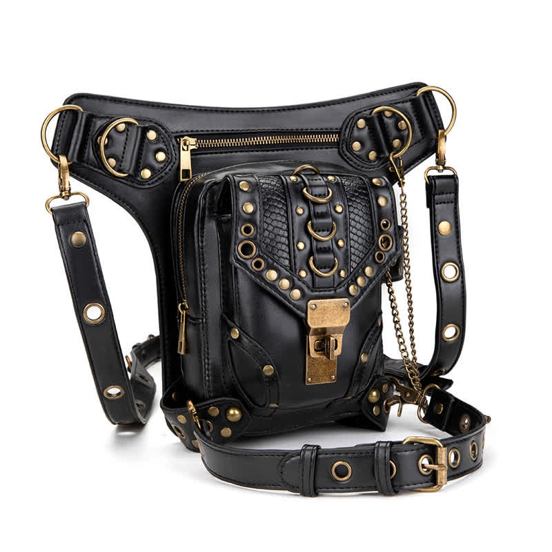 Sac banane Steampunk Holster de cuisse Sac à bandoulière Sac de jambe